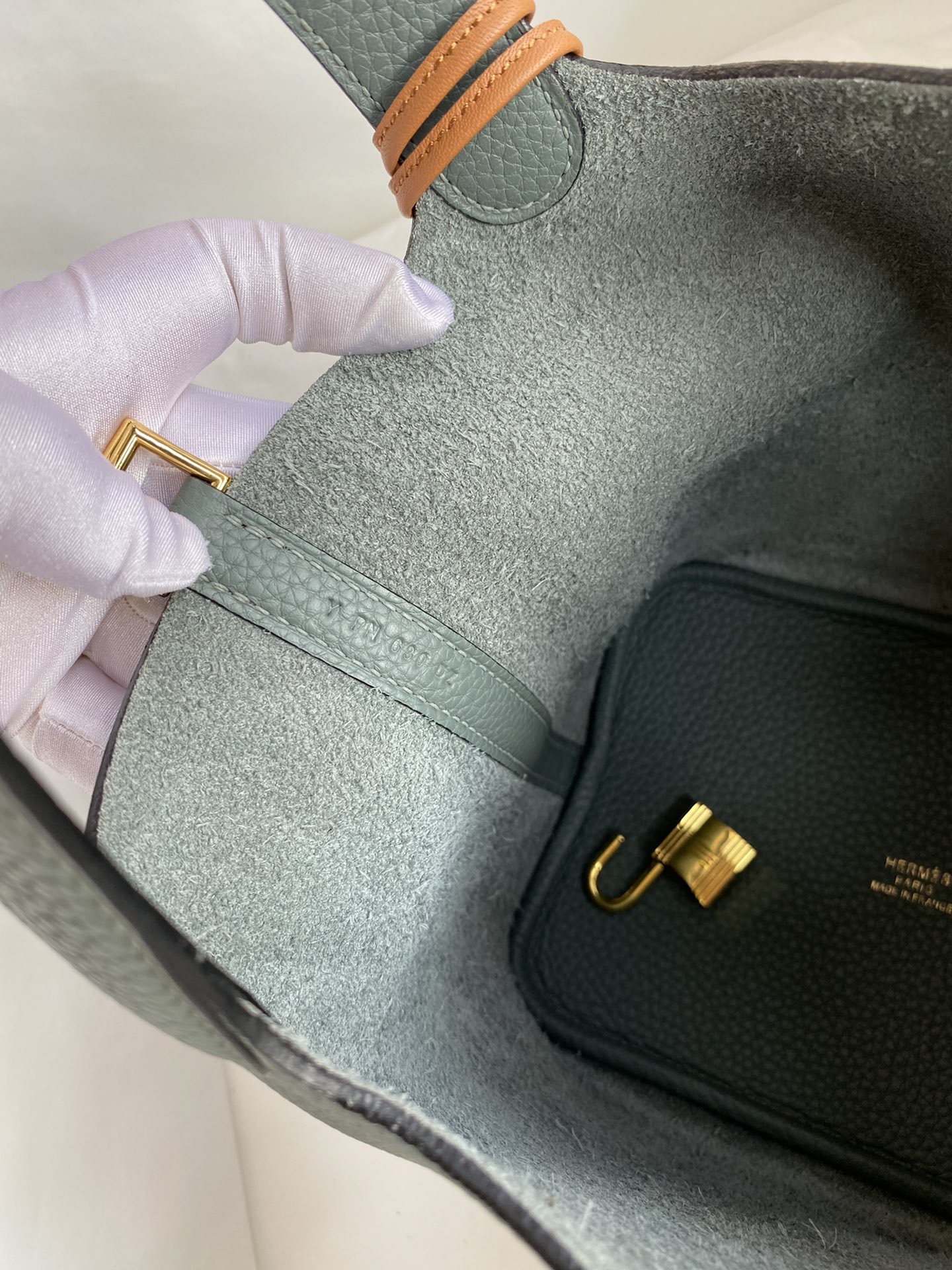 에르메스 피코탄 락18 그리메이어 금장 소가죽